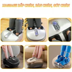 Máy Massage Bàn Chân và Bắp Chân Nhật Bản Nikio NK-187 - Thiết Bị Massage Thư Giãn Với Công Nghệ Hiện Đại, Hệ Thống Túi Khí và Nhiệt Sưởi Ấm