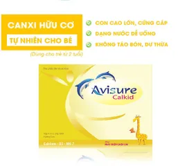Bộ đôi Sắt Canxi cho bé Avisure Calkid và Avisure Safoli Drop (loại 20ml)