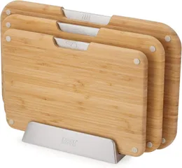 Bộ 3 Thớt Tre Kháng Khuẩn Joseph Joseph Nest Boards Bamboo - Thiết Kế Đẹp, Bền Bỉ và Tiện Lợi cho Nhà Bếp