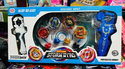 Đồ Chơi Con Quay 329-62 Có Tay Cầm và Sàn Thi Đấu - Alloy Die Cast Speed Storm Gyro Thú Vị Cho Trẻ Em