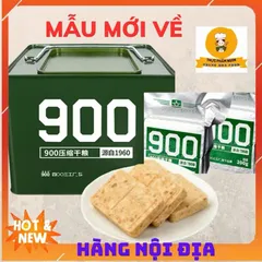 Hộp 4kg Lương Khô Quân Đội Trung Quốc 900 Ba Sao - Thực Phẩm Dinh Dưỡng, Tiện Lợi Cho Đi Phượt, Dự Trữ, Quà Tặng