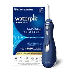 Máy Tăm Nước Không Dây Waterpik Cordless Advanced 2.0 WP-583 - Thiết Kế Du Lịch, Chống Nước, Bác Sĩ Nha Khoa Khuyên Dùng