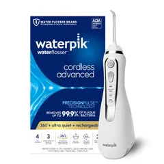 Máy Tăm Nước Không Dây Waterpik Cordless Advanced 2.0 WP-580 - Thiết Kế Du Lịch, Sạc Nhanh, 4 Tuần Sử Dụng, Được Nha Khoa Khuyên Dùng