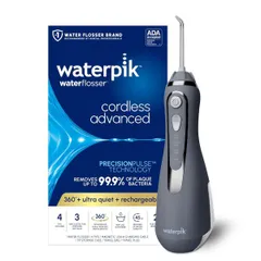 Máy tăm nước Waterpik Cordless Advanced 2.0 WP-587 - Thiết kế Không Dây, Sạc Nhanh & Đầu Xoay 360° - Dành Cho Du Lịch, Bác Sĩ Khuyên Dùng