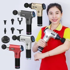 Súng massage cầm tay Nikio NK-171 - Sạc chạm thông minh, 6 đầu matxa độc đáo