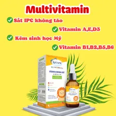 Vitamin tổng hợp cho bé Avisure Multivitamin, 11 loại vitamin và khoáng chất, sắt, kẽm, D3 20ml
