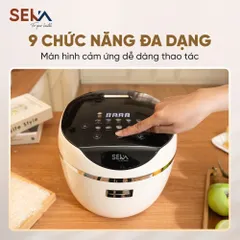 Nồi Cơm Điện Tách Đường SEKA SK1009 - Chất Liệu Inox, Dung Tích 1.8L, Công Nghệ Nấu Thông Minh, Hàng Chính Hãng