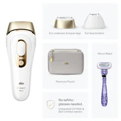 Máy triệt lông Braun Silk-expert Pro 5 IPL PL5157 - Công nghệ triệt lông tại nhà nhanh chóng, hiệu quả cao, kèm 3 đầu bắn chuyên dụng