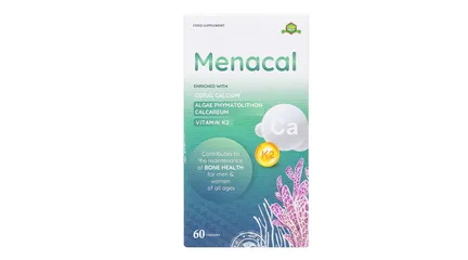 Menacal Bổ Sung Canxi Và Vitamin D3, K2 - Hỗ Trợ Xương Chắc Khỏe, Ngừa Loãng Xương Cho Phụ Nữ Mang Thai - Hộp 60 Viên