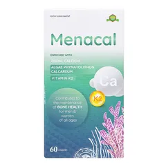 Menacal Bổ Sung Canxi Và Vitamin D3, K2 - Hỗ Trợ Xương Chắc Khỏe, Ngừa Loãng Xương Cho Phụ Nữ Mang Thai - Hộp 60 Viên