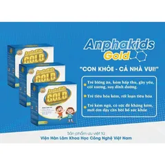 Siro Anphakids Gold cho trẻ biếng ăn - Tăng cường sức đề kháng, hỗ trợ tiêu hóa, giúp ăn ngon ngủ tốt - Dạng ống 10ml, Hộp 30 ống