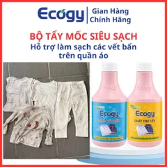 Bộ Tẩy Mốc Quần Áo Ecogy - Giải Pháp Làm Sạch Vết Bẩn Hiệu Quả Cho Vải Màu và Trắng, Dễ Dàng Sử Dụng