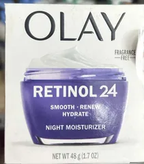 Kem Dưỡng Da Ban Đêm Olay Regenerist Retinol 24 - 48g, Chống Lão Hóa, Làm Trắng Da, Xoá Nếp Nhăn, Giữ Ẩm 24 Giờ, Mỹ