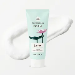 Sữa Rửa Mặt Orjena Chiết Xuất Sen Hồng 180ML - Sạch Da, Không Chứa Hóa Chất Độc Hại, Dành Cho Mọi Loại Da