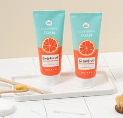 Sữa Rửa Mặt Orjena Chiết Xuất Bưởi Hồng 180ML - Sạch Khuẩn, Dưỡng Ẩm, Phù Hợp Mọi Loại Da, Mỹ Phẩm Hàn Quốc Chính Hãng