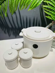 Nồi Nấu Chậm Đa Năng LocknLock Bianco 2.5L EJP164IVY - 7 Chức Năng, 4 Thố Sứ, Giữ Ấm Lên Đến 24 Giờ - Hàng Chính Hãng