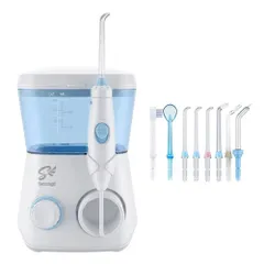 Máy Tăm Nước Smaragd FC165 - 600ml, 10 Mức Áp Lực, 6 Đầu Tăm, Dùng Gia Đình, Công Suất 18W, Sạch Khỏe Răng Miệng