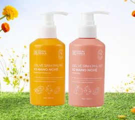 Dung Dịch Vệ Sinh Phụ Nữ Hồng Mịn Gel X2 Nano Nghệ 150ml - Làm Sạch, Khử Mùi, Giúp Se Khít Vùng Kín, An Toàn Cho Phụ Nữ