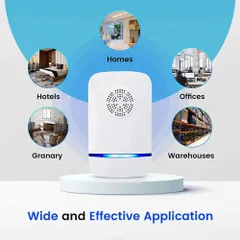 Máy Đuổi Muỗi Cấm Điện Ultrasonic An Toàn - Hiệu Quả Đuổi Côn Trùng Tại Nhà, Công Nghệ Siêu Âm Đức, Phòng 80-120m2