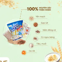 Cháo Yến Mạch Gạo Lứt Giảm Cân Ăn Liền Tâm Minh - Thực Phẩm Dinh Dưỡng Tiện Lợi Chay Mặn, Chỉ 3 Phút Nấu Nóng Hổi