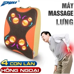 Máy Massage Lưng Hồng Ngoại 8 Bi Puli PL-803A-W - Giảm Đau Nhức, Sưởi Ấm Cơ Thể, Thích Hợp Mọi Đối Tượng Sử Dụng