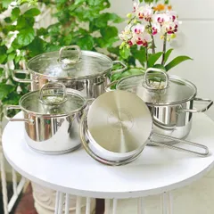 Bộ nồi inox WMF Inspiration 4 món - Dụng cụ nấu ăn sang trọng và bền đẹp cho mọi gia đình