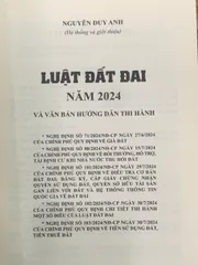 Sách Luật Đất Đai Năm 2024 - Hướng Dẫn Thi Hành Tốt Nhất, Cẩm Nang Pháp Lý Tiện Ích cho Doanh Nghiệp và Cá Nhân