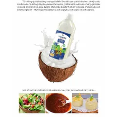 Dầu dừa tinh khiết Organic Vietcoco (thực phẩm) - chai 500ml
