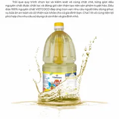 Dầu dừa Vietcoco cooking chai - 2 lít