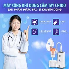 Máy Xông Khí Dung CHIDO Cầm Tay 2024 CNB69026 - Thiết Kế Nhỏ Gọn, Dung Tích 800ml, Tiếng Ồn Thấp, Hỗ Trợ Đường Hô Hấp