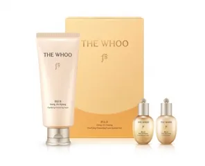 Sữa Rửa Mặt Dưỡng Ẩm The Whoo Gongjinhyang 180ml - Gel Tạo Bọt Chống Oxy Hóa, Dưỡng Sáng Da, Bộ Sản Phẩm Đặc Biệt