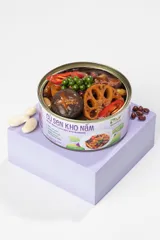 Củ Sen Kho Nấm Ăn Liền Tâm Minh Foods - Món Ăn Dinh Dưỡng Tiện Lợi Không Chất Bảo Quản 140g, Hương Vị Truyền Thống Việt