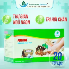 Gói Ngâm Chân Thảo Dược Furomi - Hỗ Trợ Đau Xương Khớp, Mất Ngủ, Lạnh Chân, Dùng Cho Gia Đình, 20 Túi Lọc Tiện Dụng