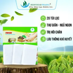 Gói Ngâm Chân Thảo Dược Furomi - Hỗ Trợ Đau Xương Khớp, Mất Ngủ, Lạnh Chân, Dùng Cho Gia Đình, 20 Túi Lọc Tiện Dụng