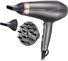 Máy Sấy Tóc Remington AC8820 - Siêu Êm 2200W Công Nghệ OPTIheat, Tạo Kiểu Lâu Dài 24h, Có 3 Phụ Kiện, Nhập Khẩu Đức