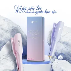 Máy Uốn Tóc Ion Âm Pháp Life360 LF-MUP23 - Gợn Sóng Lớn 32mm, 5 Mức Nhiệt Độ, Làm Nóng Nhanh, Bảo Hành 1 Năm
