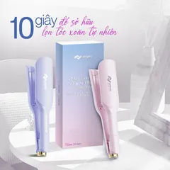 Máy Uốn Tóc Ion Âm Pháp Life360 LF-MUP23 - Gợn Sóng Lớn 32mm, 5 Mức Nhiệt Độ, Làm Nóng Nhanh, Bảo Hành 1 Năm