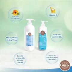 Sữa Tắm Gội 2 Trong 1 Cho Bé Gifrer Gel Lavant 500ml - Chăm Sóc Da Nhạy Cảm, Không Chất Độc Hại, Dưỡng Ẩm Mềm Mại