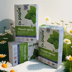 Xịt Họng Dr.Papie Dịch Chiết Húng Chanh 30ml - Hỗ Trợ Giảm Ho, Dịu Cổ Họng, An Toàn Cho Trẻ Em Và Người Lớn