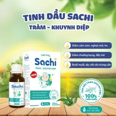 Tinh Dầu Tràm Khuynh Diệp Sachi 30ml - Chiết Xuất Tự Nhiên, Giúp Thư Giãn và Hỗ Trợ Sức Khỏe, An Toàn Cho Bé