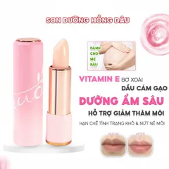 Son Dưỡng Hồng Dâu GUO - Rose Touch Lip Balm 5g Cho Bà Bầu, Dưỡng Ẩm Môi, Tự Nhiên và An Toàn