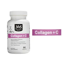 Viên Uống Collagen +C 2500mg 90 Tablets – 365 Whole Foods Market
