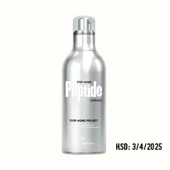 Tinh Chất Sủi Bọt Stop-Aging Peptide Essence 100ml - Serum Tăng Độ Đàn Hồi, Cải Thiện Nếp Nhăn, Xuất Xứ Hàn Quốc