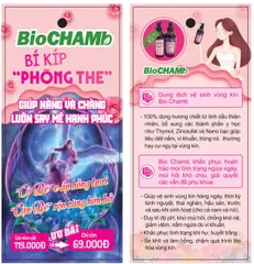 Dung Dịch Vệ Sinh Vùng Kín BioChamb 180ml - Hương Chiết Từ Thiên Nhiên, Giúp Cân Bằng pH, Giảm Viêm, Khử Mùi Hôi, An Toàn Cho Nam Nữ