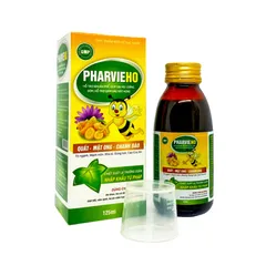 Siro Ho PHARVIEHO Hỗ Trợ Nhuận Phế, Giảm Ho, Giảm Đau Rát Họng (Chai 125ml)