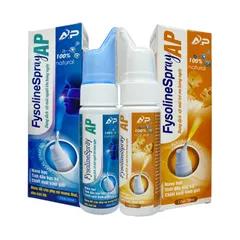 Xịt Vệ Sinh Mũi Người Lớn, Trẻ Em FYSOLINE Spray Chiết Xuất Kinh Giới, Nano Bạc (Chai/70ml)