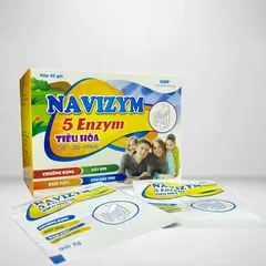 Enzym Tiêu Hóa, Men Tiêu Hoá Navizym Dạng Bột Hỗ Trợ Trẻ Biếng Ăn, Kém Hấp Thu, Đề Kháng Kém (Hộp/20 gói)