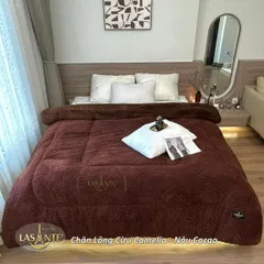 Chăn Lông Cừu Camelia - Chăn Cừu Đẹp Hà Nội