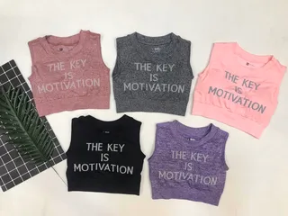 Áo Thun Nữ Croptop Sát Nách The Key Màu Hồng - Đồ Tập Gym, Yoga Cao Cấp Kèm Mút Độn Ngực Thoải Mái, Năng Động