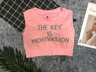 Áo Thun Nữ Croptop Sát Nách The Key Màu Hồng - Đồ Tập Gym, Yoga Cao Cấp Kèm Mút Độn Ngực Thoải Mái, Năng Động
